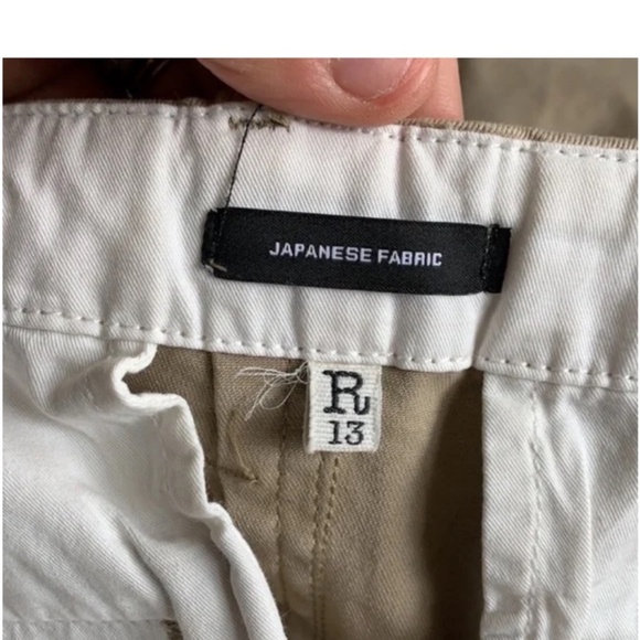 R13 tailored Drop Crotch Chino pant size 26 cropped - Picture 5 of 11